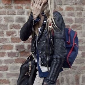 Iconic Burberry Brit Loseley Quilted Leather Jacket